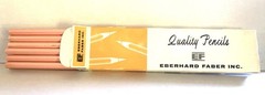New Old Stock 1 Dozen EF EBERHARD FABER 7066 B Eraser Stick Pencil U.S.A
