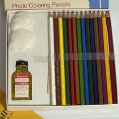 MARSHALL’S Photo Coloring PENCILS 14 Ct SET Vintage Made In Germany NOS