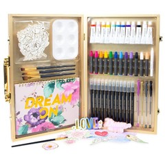 DIY Designer Art Studio by Horizon Group USA, Kit Includes 40+ Art Making Ess…