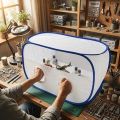 Portable Spray Paint Tent, Pop-Up Airbrush Booth for Miniatures