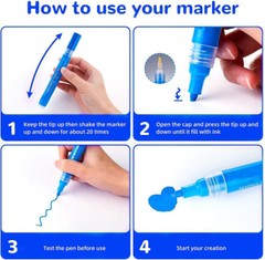 12 Acrylic Paint Marker Permanent for Stone Painting Ceramic Glass Wood Fabric