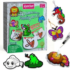 Aqua 3D Foaming Art Kit for , Paint by Number Craft with Inflatable Animals, …