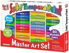 Kwik Stix Solid Tempera Paint Sticks 60 Washable Interior/exterior