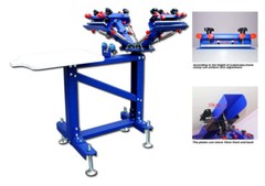 INTSUPERMAI 4 Color 1 Station Screen Printing Machine w/ Stand Micro-Adjust 1 pc