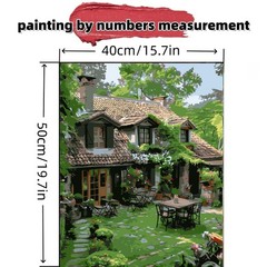Paint by Numbers Kit for Adults Beginner,Forest House Easy Paint by Number Ki…