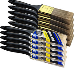 Great Andrew Paint Brushes, 10 PCS 2″ Bulk Paint Brush Pack Multi Use, Flat Pain