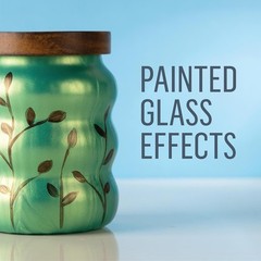 Aqua Iridescent Glass Paint – 2 oz Murano Acrylic for Stunning DIY Decor