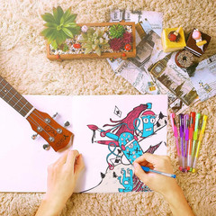 Glitter Gel Pens, 100 Color Glitter Pen Set for Making Cards, 30% More Ink Neon