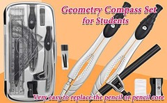 Professional Geometry Compass Set, Starter Compass Set Includes 2 Drafting