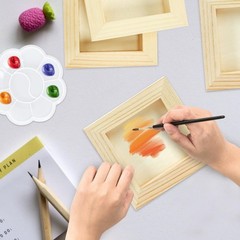 10 Pack 4×4 Inch Wood Panel Boards for Painting and DIY Crafts