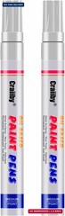 White Paint Markers, 2 Pack Oil-Based Waterproof Quick Dry Permanent Paint Pen S