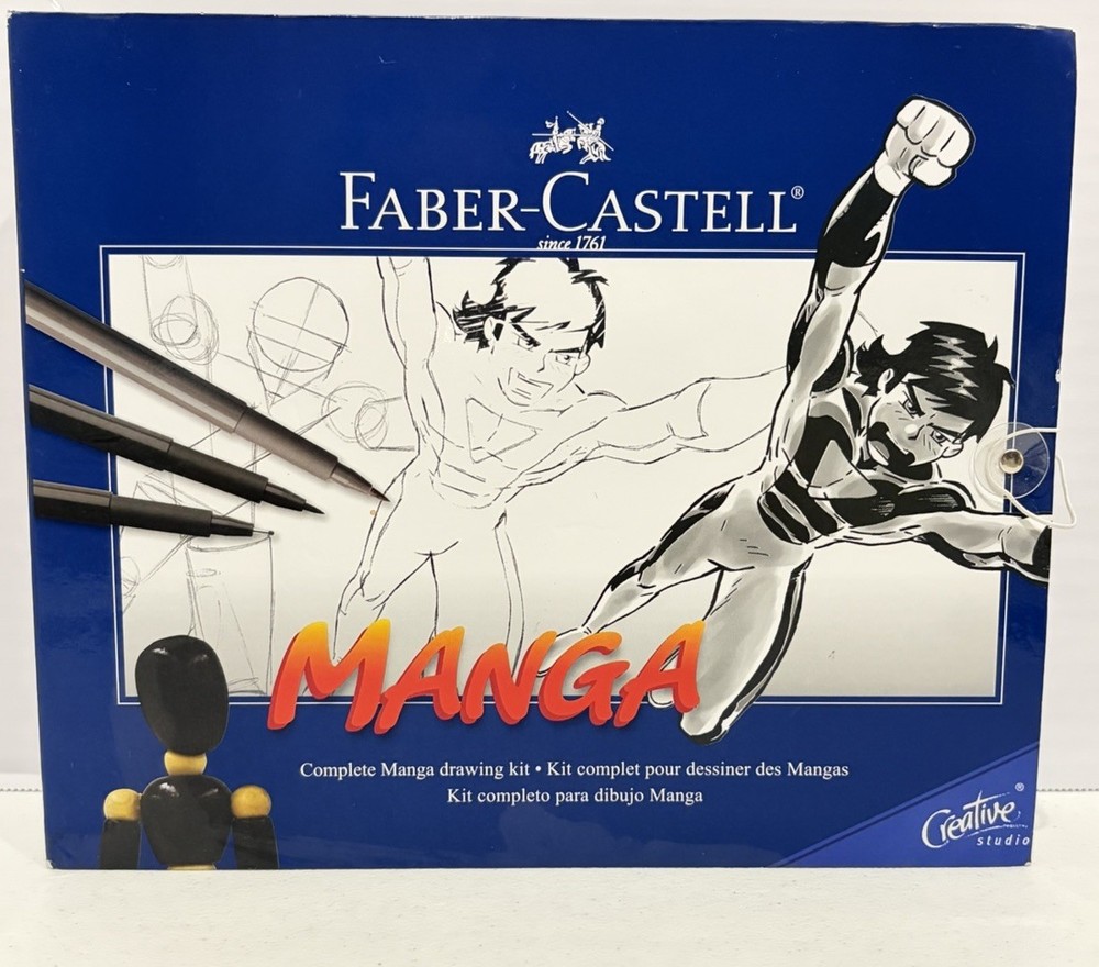 NEW Faber-Castell Getting Started Manga Comic Kit Drawing Mannekin Booklet