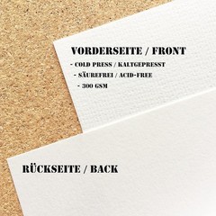 Watercolour Paper, DIN A4 300GSM, 40 Pages/Block, Paper For Watercolour,