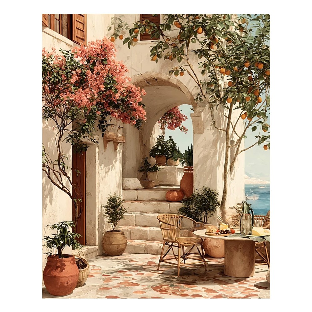 Landscape Paint by Numbers Kit for Adults, Landscape Paint by Number for Adul…