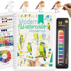 Watercolor Workbook, 7 inches by 9 0.1 inches, RED