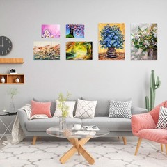 Canvases for Painting, 40×30, 30×20, 20×15, 8 Set Stretched White Canvas with…