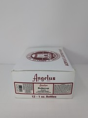 (12) 1 Oz Bottles Of Angelus Acrylic Leather Buttercup Paint New
