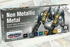 Vallejo #72212 Non Metallic Metal Colors SET of 8~NEW in BOX