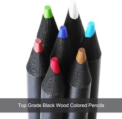 Premium Black Edition Colored Pencils for Adults Coloring – 72 Coloring Penci…