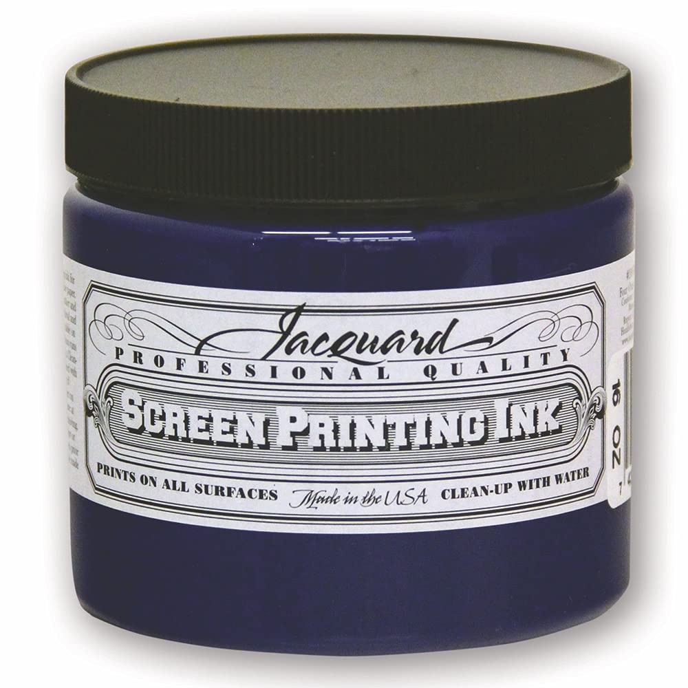 16 Oz Professional WaterSoluble Screen Print Ink Blue Textile Painting