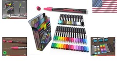 30 Pack Extra Fine Acrylic Paint Pens – Vibrant Assorted Colors for All Surfaces