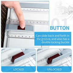 Zonon A3 Portable Drawing Board, Multi-Function Metric Drafting A3, White