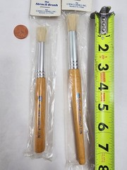 LOEW CORNELL Stencil Brush Lot (2) – 8 1136 – 10 1136 – New Old Stock NOS