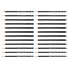 2B Sketch Pencils for Drawing, 24Pcs Graphite Drawing Pencils, Black