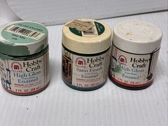 Vintage Art Supplies Mixed Lot Includes: Crayons, Chalk, Paints, and Ink
