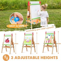 Easel for Kids with 2 Drawing Paper Roll, Learning-Toy for 3,4,5,6,7,8 Years …