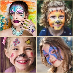 World Cup Professional Face Painting Kit for Kids Adults – 42 Colors 42
