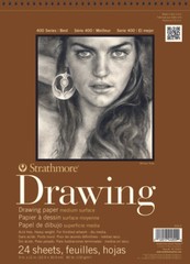 Strathmore 400 Series Drawing Pad, 9″x12″, Cream, 24 Sheets