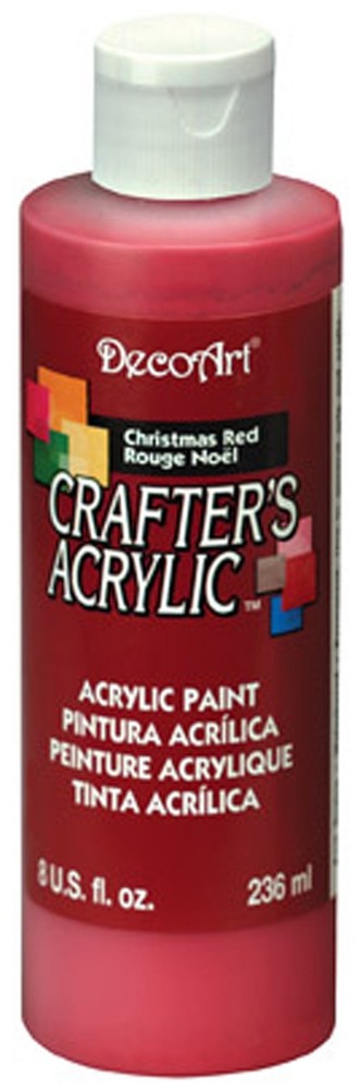 Crafters Acrylic 8-Ounce Christmas Red DCA20-9 Paint Art Supply Color