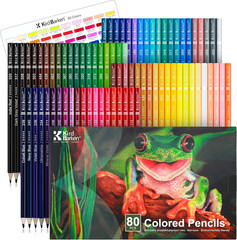 80 Colored Pencils, Soft Core Color Pencil Set for Adult Coloring Books Adults