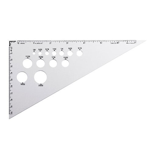 Alumicolor Calibrated Triangle Aluminum 8″ Silver 30°/ 60° Office School Drawing