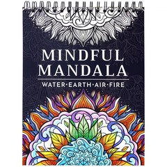 Premium Mandala Coloring Book for Letter/A4, Mindful – Elements