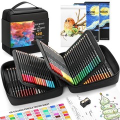 120 Pack Colored Pencils for Adult Coloring Books Soft Core Oil Based Color P…