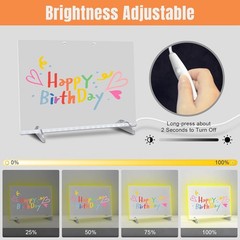 Vibrant LED Drawing Board 13.7″x10″ – 4 Modes & 7 Colors for Kids’ Creativity