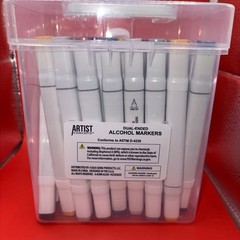 Artist Concepts 48 Pastel Dual-Ended Alcohol Markers Broad Fine Tip