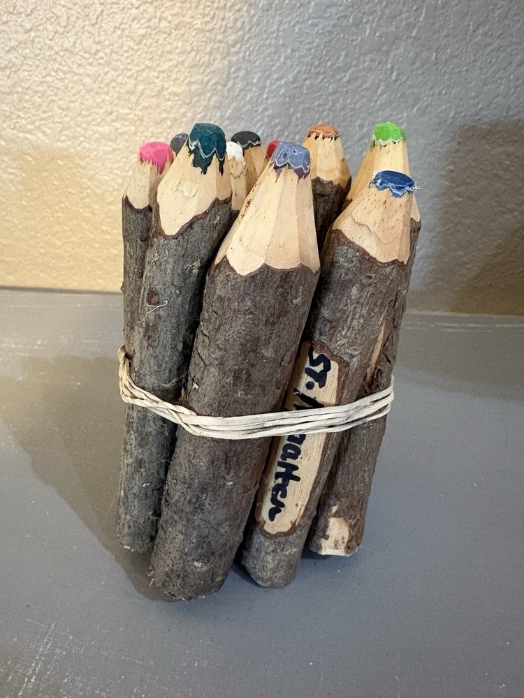 Twig Colored Pencils Natural Wood Set Art Supplies