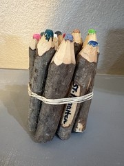 Twig Colored Pencils Natural Wood Set Art Supplies
