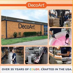 DecoArt Thrift Flip Fabric Acrylic Paint Set – Primary Colors, 9 Bottles (2 f…