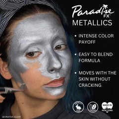 Intense Color Payoff Metallic Fuchsia Makeup for Special Effects and Costumes