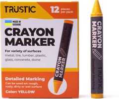 Universal Crayon Wax Marker for Industrial and Craft Detailed Marking on Lumber
