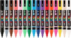 16 Pack Water-Based Paint Markers, Brush Tip Assorted Colors]