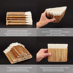 PH Pandahall 5 Size Hake Watercolor Brushes Painting Haik Brush for Kiln Wash, W