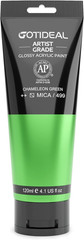 Iridescent Acrylic Paint Chameleon Green Tubes(120Ml, 4.1 Oz) Non Toxic Non Fadi