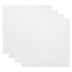 7×7″ Canvas Boards for Painting, 4Pack 100%Cotton Blank Canvas Panel, White
