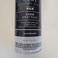 Magnolia Home Interior/Exterior Spray Paint with Kilz Color Blackboard Gloss