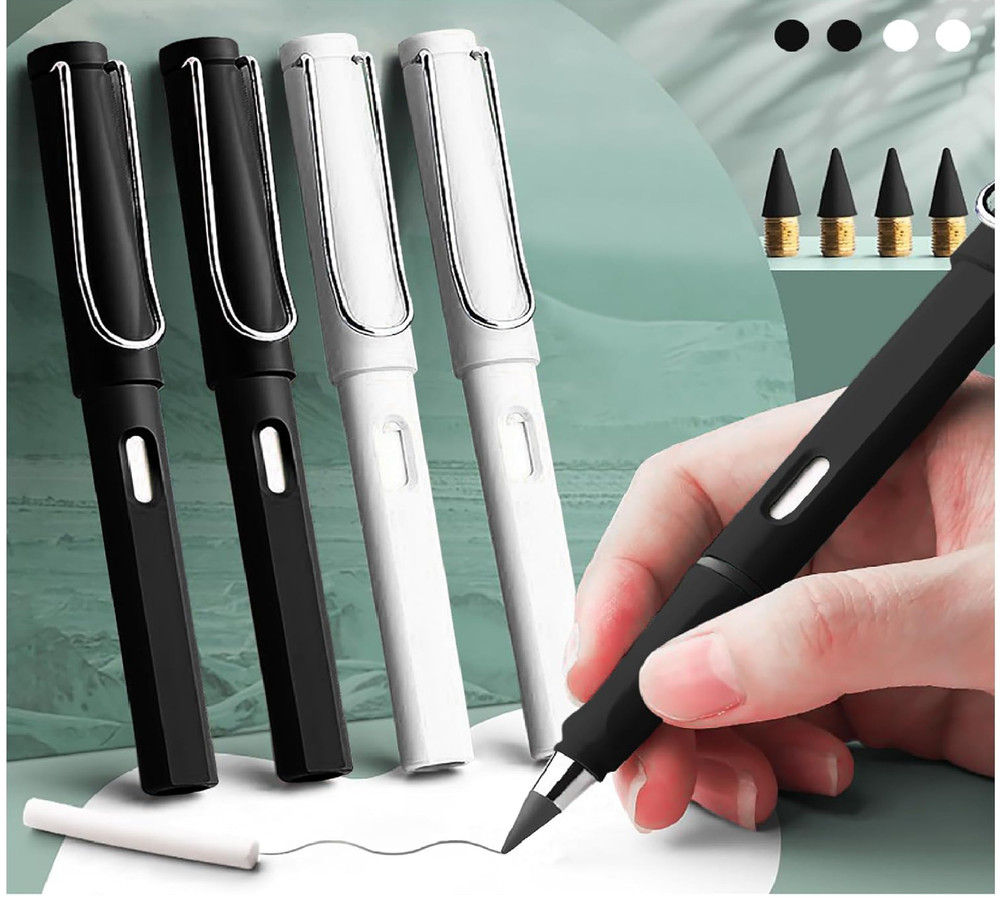 8pcs Infinity Pencil Forever Pencil with Eraser Cute Eternal Pencil Everlasting